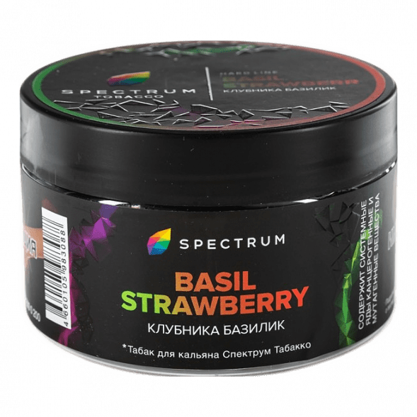 Табак Spectrum Hard - Basil Strawberry (Клубника Базилик, 200 грамм) купить в Ростове-на-Дону