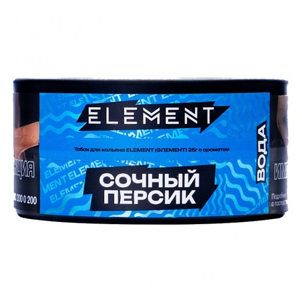 Табак Element Вода - Rich Peach NEW (Сочный Персик, 25 грамм) купить в Ростове-на-Дону