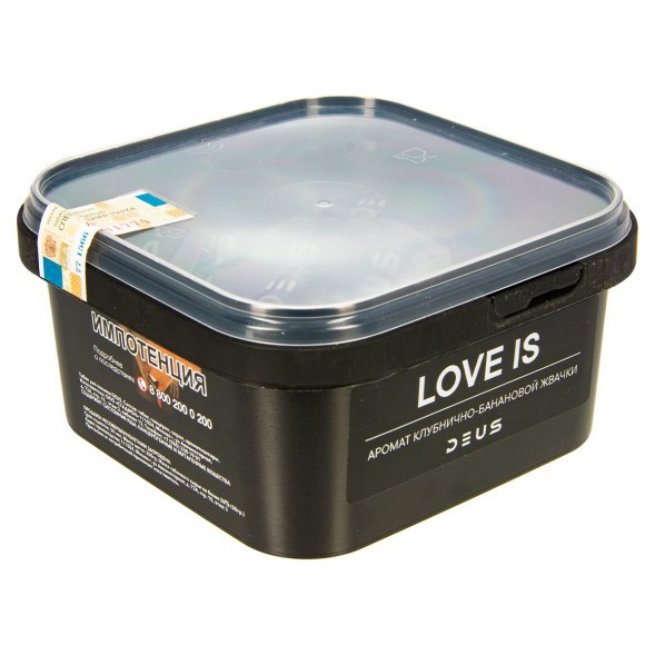 Табак Deus - Love Is (Клубнично-Банановая Жвачка, 250 грамм) купить в Ростове-на-Дону