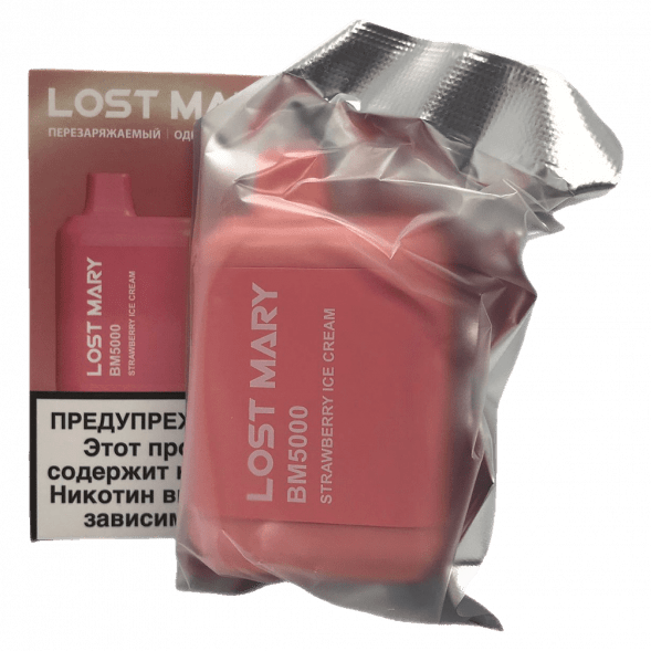 LOST MARY BM - Клубничное Мороженое (Strawberry Ice Cream, 5000 затяжек) купить в Ростове-на-Дону