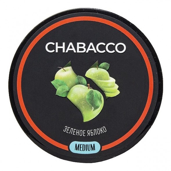 Смесь Chabacco MEDIUM - Green Apple (Зелёное Яблоко, 40 грамм) купить в Ростове-на-Дону