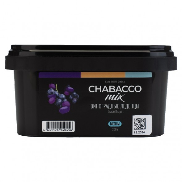 Смесь Chabacco MIX MEDIUM - Grape Drops (Виноградные Леденцы, 200 грамм) купить в Ростове-на-Дону