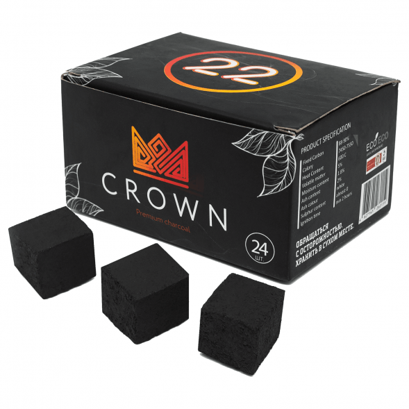 Уголь Crown (22 мм, 24 кубика) купить в Ростове-на-Дону