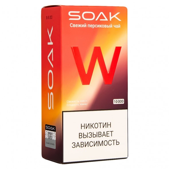 SOAK W - Свежий Персиковый Чай (10000 затяжек) купить в Ростове-на-Дону