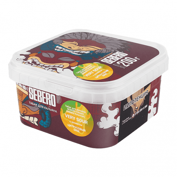 Табак Sebero - Very Sour (Цитрусовый Шок, 200 грамм) купить в Ростове-на-Дону