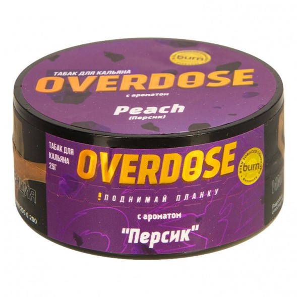 Табак Overdose - Peach (Персик, 25 грамм) купить в Ростове-на-Дону
