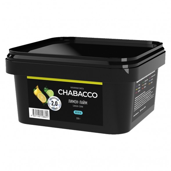 Смесь Chabacco MEDIUM - Lemon-Lime (Лимон - Лайм, 200 грамм) купить в Ростове-на-Дону