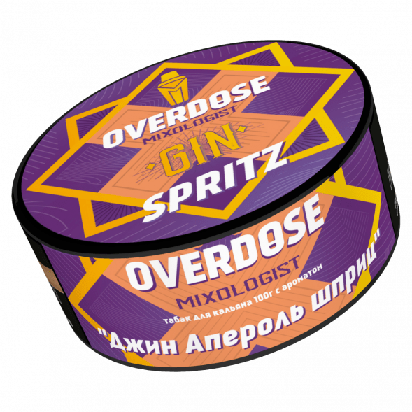 Табак Overdose - Gin Spritz (Джин Апероль Шприц, 100 грамм) купить в Ростове-на-Дону