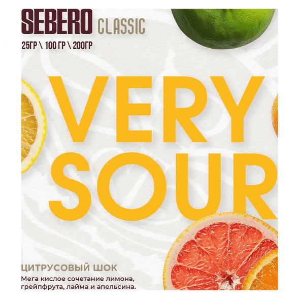 Табак Sebero - Very Sour (Цитрусовый Шок, 25 грамм) купить в Ростове-на-Дону
