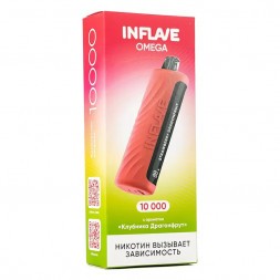 INFLAVE OMEGA - Клубника Драгонфрут (Strawberry Dragonfruit, 10000 затяжек)
