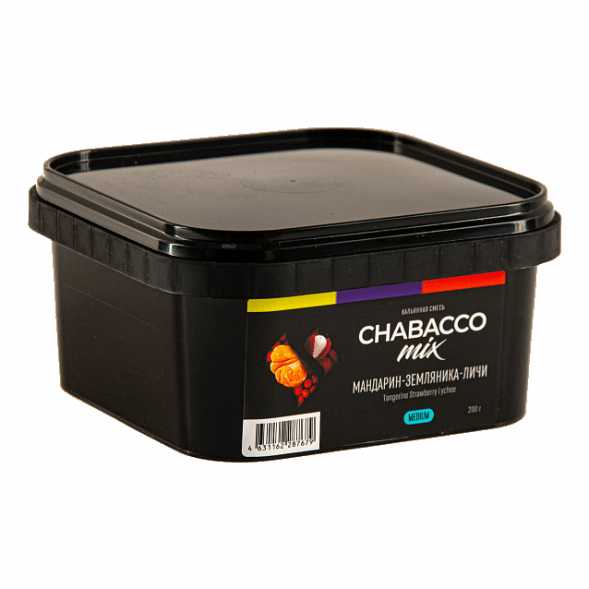 Смесь Chabacco MIX MEDIUM - Tangerine Strawberry Lychee (Мандарин, Земляника, Личи, 200 грамм) купить в Ростове-на-Дону