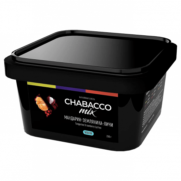 Смесь Chabacco MIX MEDIUM - Tangerine Strawberry Lychee (Мандарин, Земляника, Личи, 200 грамм) купить в Ростове-на-Дону