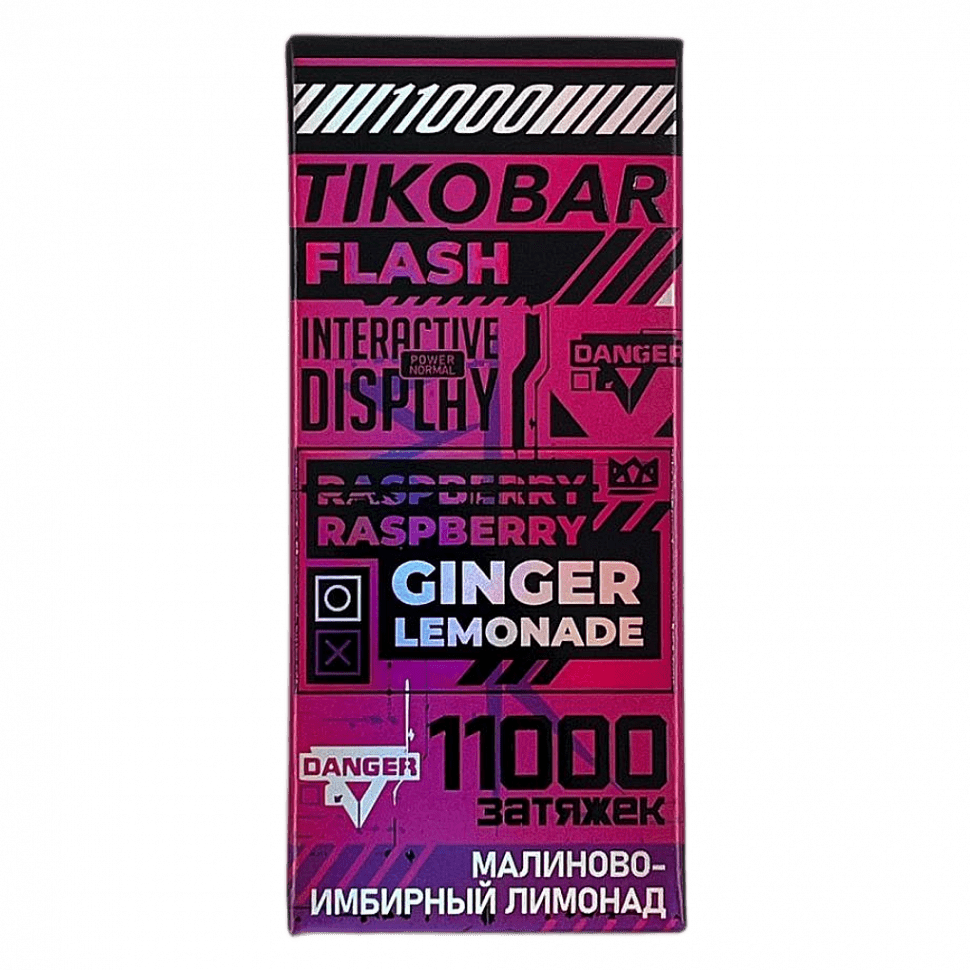 TIKOBAR FLASH - Малиново-Имбирный Лимонад (Raspberry Ginger Lemonade, 11000 затяжек) купить в Ростове-на-Дону