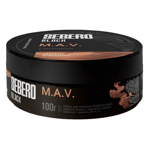 Табак Sebero Black - M.A.V. (Дыня, Абрикос, Ваниль, 100 грамм) купить в Ростове-на-Дону