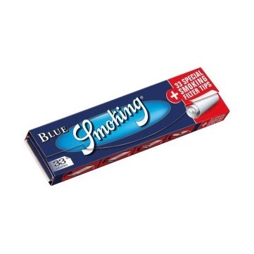 Бумага для самокруток Smoking - King Size Blue + Filter Tips (110х44 мм, 33 штуки) купить в Ростове-на-Дону