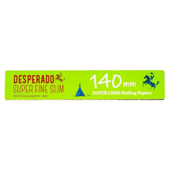 Бумага для самокруток Desperado - Super Fine Slim Super Long 140мм (32 штук) купить в Ростове-на-Дону