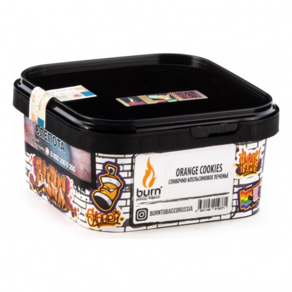 Табак Burn - Orange Cookies (Сливочно-апельсиновое Печенье, 200 грамм) купить в Ростове-на-Дону