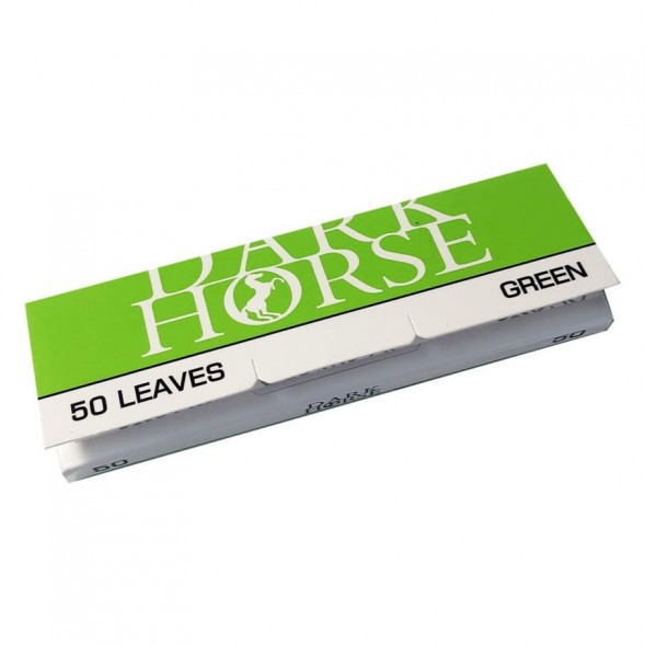 Бумага для самокруток DarkHorse - Regular Green (70х37 мм, 50 штук) купить в Ростове-на-Дону