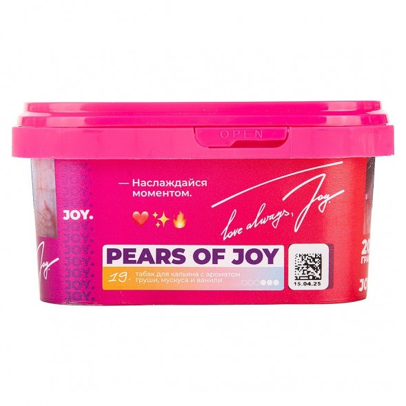 Табак Joy - Pears Of Joy (Груша, Мускус и Ваниль, 200 грамм) купить в Ростове-на-Дону