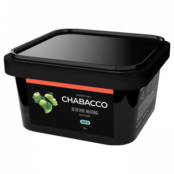 Смесь Chabacco MEDIUM - Green Apple (Зелёное Яблоко, 200 грамм) купить в Ростове-на-Дону