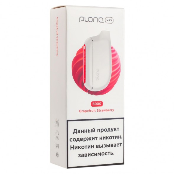PLONQ MAX - Грейпфрут Клубника (6000 затяжек) купить в Ростове-на-Дону