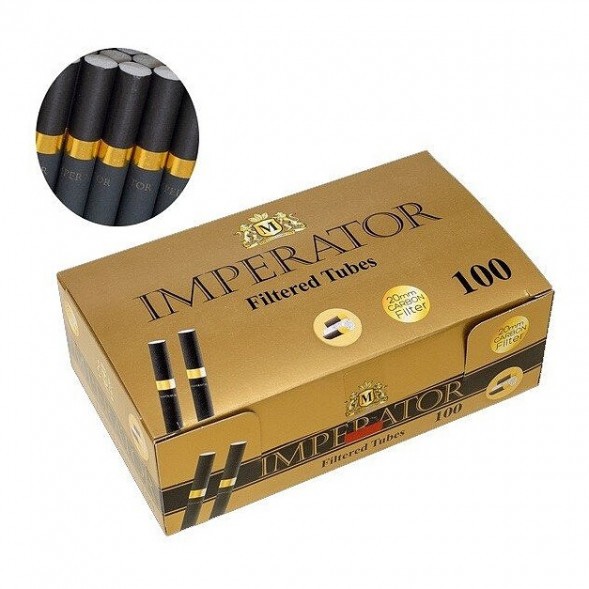 Гильзы сигаретные Imperator - Black Carbon Gold (84х20 мм, 100 шт.) купить в Ростове-на-Дону