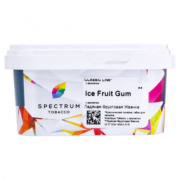 Табак Spectrum - Ice Fruit Gum (Ледяная Фруктовая Жвачка, 200 грамм) купить в Ростове-на-Дону