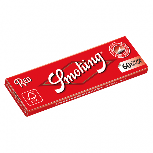 Бумага для самокруток Smoking - Regular Red (70х37 мм, 60 штук) купить в Ростове-на-Дону