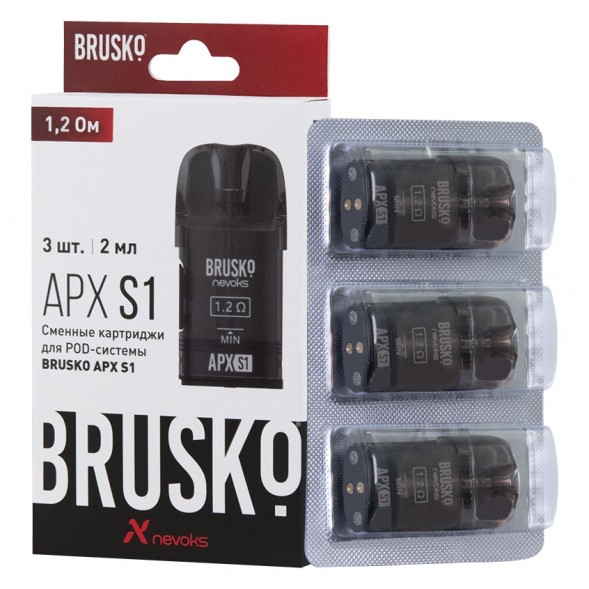 Сменный картридж Brusko - APX S1 (1.2 Ом, 3 шт.) купить в Ростове-на-Дону