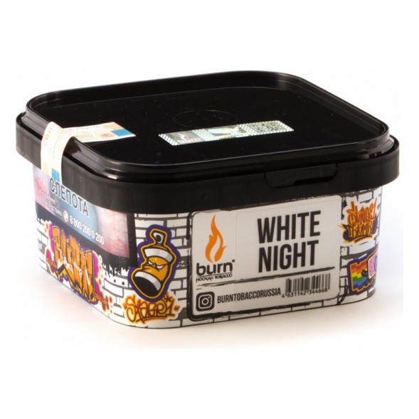 Табак Burn - White Night (Ананас Апельсин Ваниль, 200 грамм) купить в Ростове-на-Дону