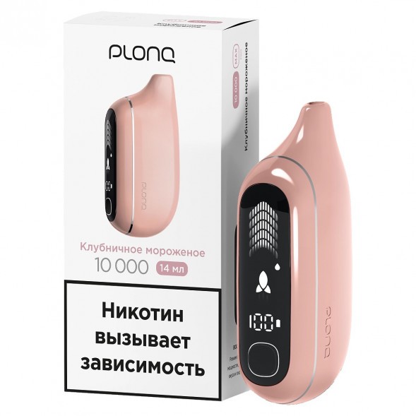 PLONQ MAX PRO - Клубничное Мороженое (10000 затяжек) купить в Ростове-на-Дону