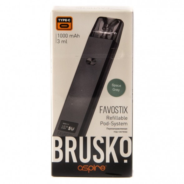 Электронная сигарета Brusko - Favostix (Серый) купить в Ростове-на-Дону