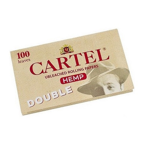 Бумага для самокруток Cartel - Double Organic Hemp Unbleached (100 штук) купить в Ростове-на-Дону
