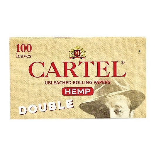 Бумага для самокруток Cartel - Double Organic Hemp Unbleached (100 штук) купить в Ростове-на-Дону