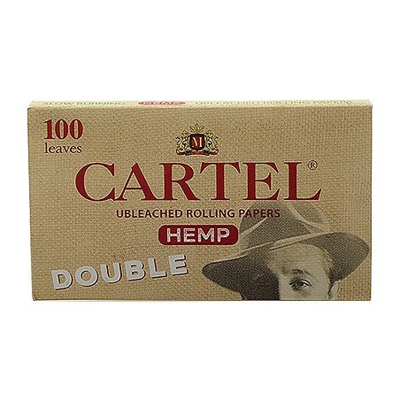 Бумага для самокруток Cartel - Double Organic Hemp Unbleached (100 штук) купить в Ростове-на-Дону