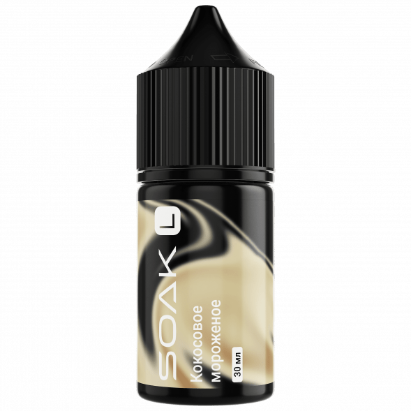 Жидкость SOAK L30 - Ice Cream Coconut (Кокосовое Мороженое, 30 мл, 2 мг) купить в Ростове-на-Дону