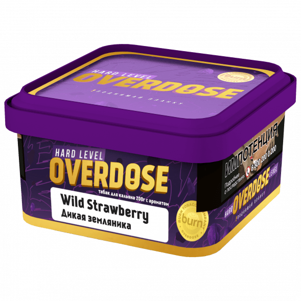 Табак Overdose - Wild Strawberry (Дикая Земляника, 200 грамм) купить в Ростове-на-Дону