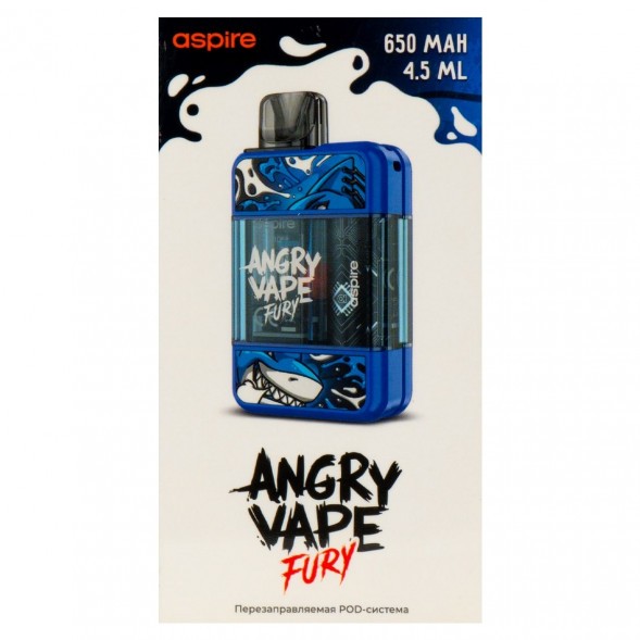 Электронная сигарета Brusko - Angry Vape Fury (650 mAh, Синий) купить в Ростове-на-Дону