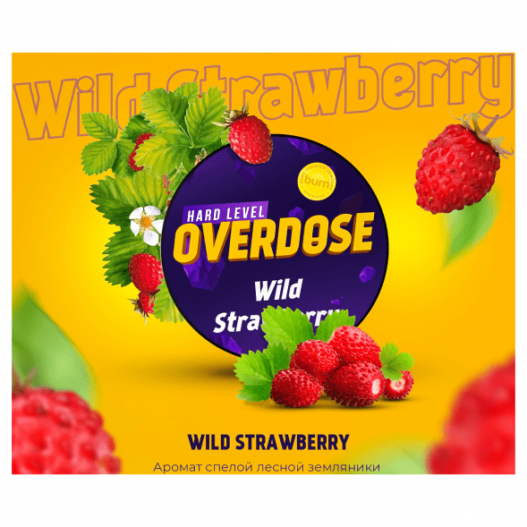Табак Overdose - Wild Strawberry (Дикая Земляника, 25 грамм) купить в Ростове-на-Дону