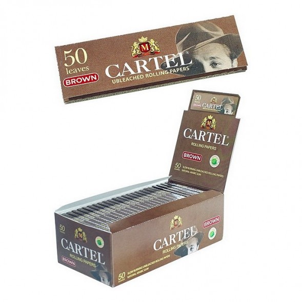 Бумага для самокруток Cartel - Brown Unbleached (50 штук) купить в Ростове-на-Дону