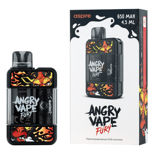 Электронная сигарета Brusko - Angry Vape Fury (650 mAh, Черный) купить в Ростове-на-Дону