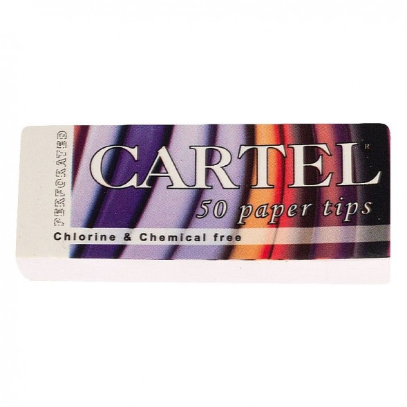 Бумага для самокруток Cartel - 130мм +Tips Unbleached (32 штук) купить в Ростове-на-Дону