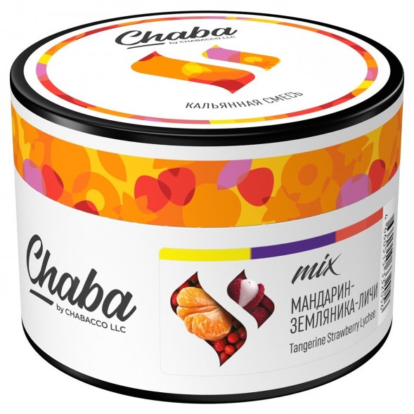 Смесь Chaba Mix - Tangerine Strawberry Lychee (Мандарин, Земляника, Личи, 40 грамм) купить в Ростове-на-Дону