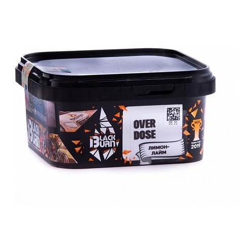 Табак BlackBurn - Overdose (Лимон - Лайм, 200 грамм) купить в Ростове-на-Дону