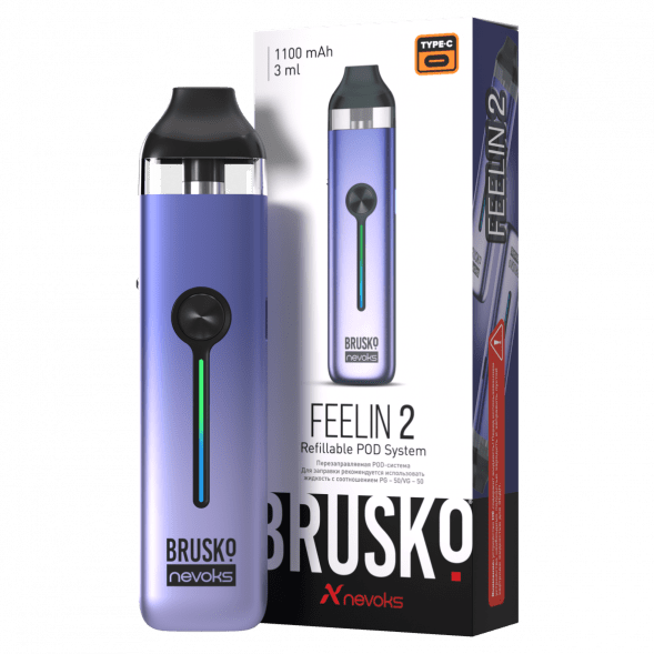Электронная сигарета Brusko - Feelin 2 (Жемчужно-Фиолетовый) купить в Ростове-на-Дону