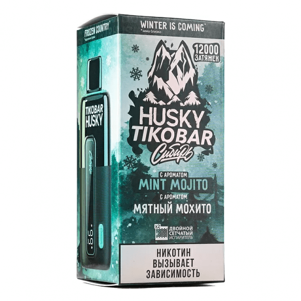 TIKOBAR HUSKY Сибирь - Мятный Мохито (Mint Mojito, 12000 затяжек) купить в Ростове-на-Дону
