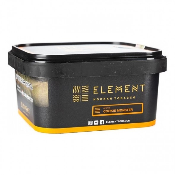 Табак Element Земля - Cookie Monster NEW (Земляничное Печенье, 200 грамм) купить в Ростове-на-Дону