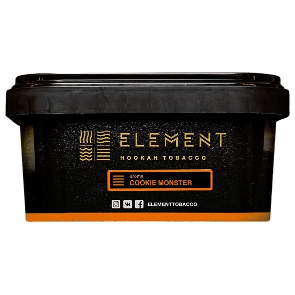 Табак Element Земля - Cookie Monster NEW (Земляничное Печенье, 200 грамм) купить в Ростове-на-Дону