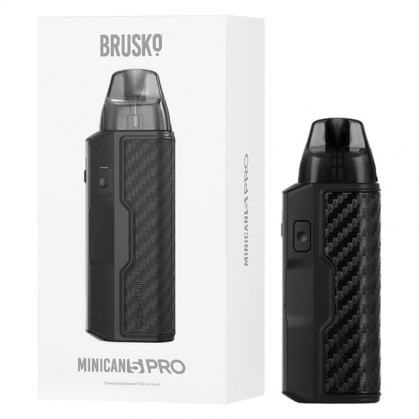 Электронная сигарета Brusko - Minican 5 PRO (Чёрный Карбон) купить в Ростове-на-Дону