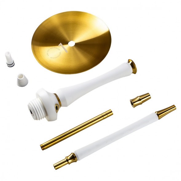 Кальян UNION - Sleek PVD White (Белый, Без Колбы) купить в Ростове-на-Дону